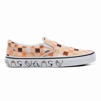 Vans Breast Cancer Awareness Classic - Naisten Slip-on kengät - Valkoinen